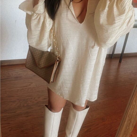 White textured tunic - Picture 3 of 7